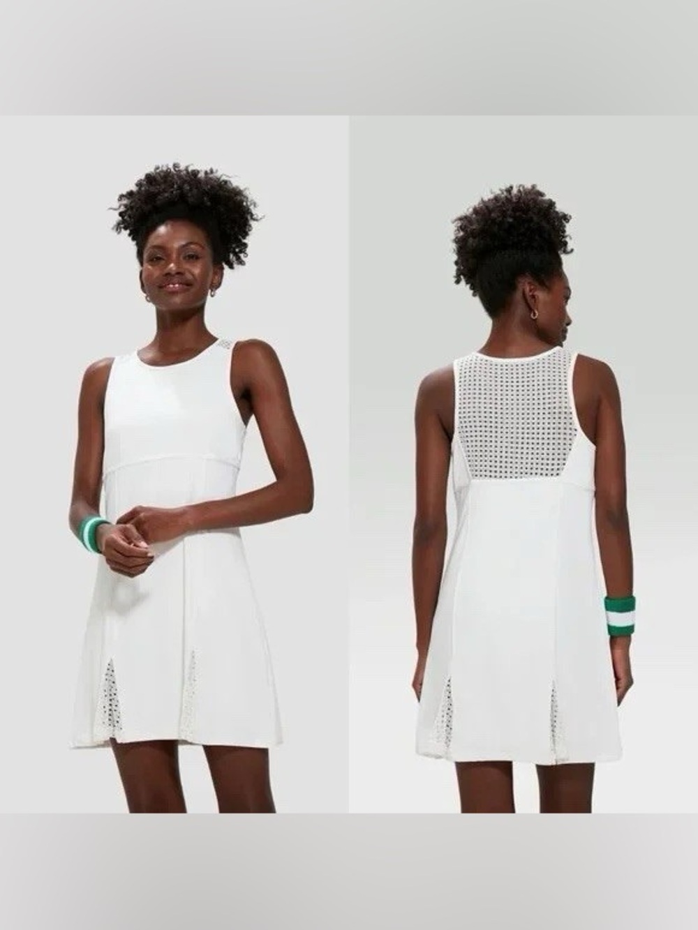 NWT Tuckernuck TNuck Sport Victoria Tennis Dress White Cane Lace Trim Large